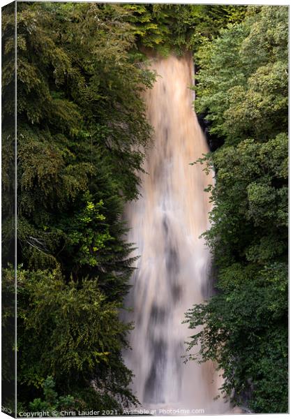Falls of Acharn Canvas Print by Chris Lauder