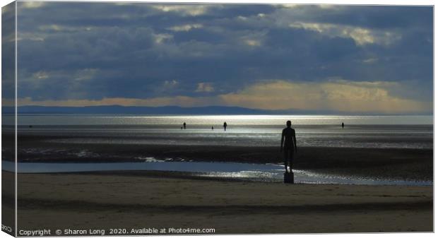 Gormley Statues Canvas Print by Photography by Sharon Long 