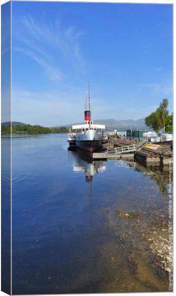 P.S. Maid Of The Loch Canvas Print by Photography by Sharon Long 