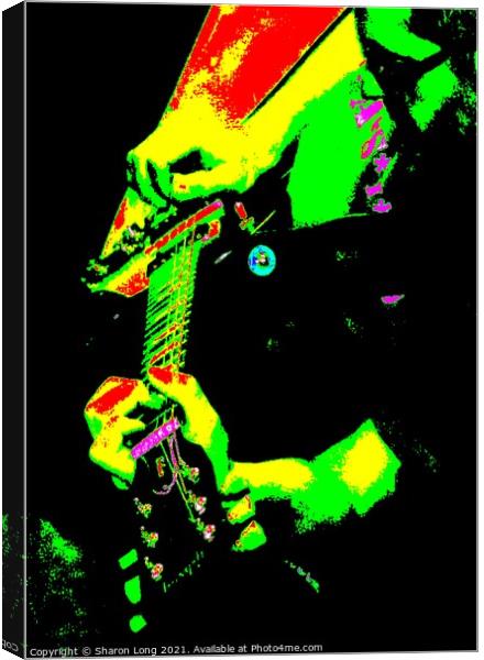 Guitar Art Wirral Music Canvas Print by Photography by Sharon Long 