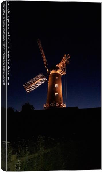 skidby windmill Canvas Print by peter comerford