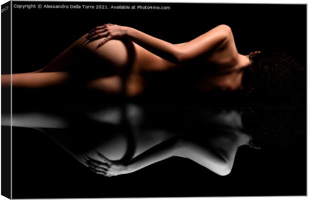 nude fine art Canvas Print by Alessandro Della Torre