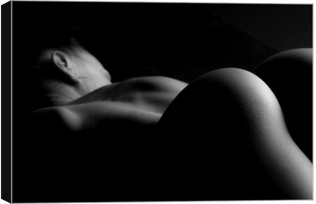 Woman nude in bodyscape Canvas Print by Alessandro Della Torre