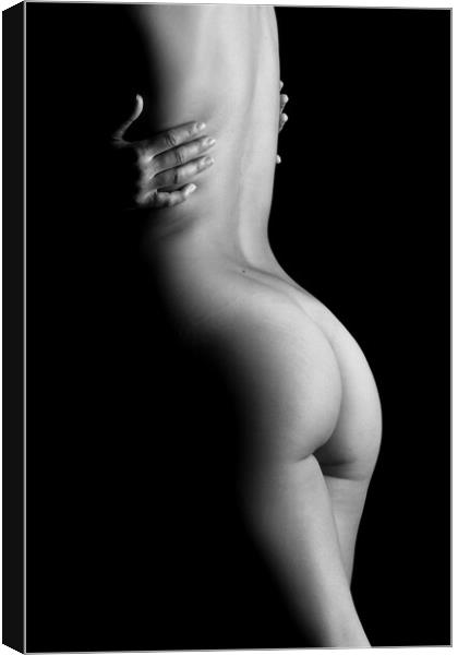 sensual nude woman back and ass Canvas Print by Alessandro Della Torre