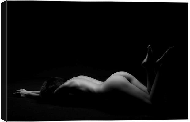 Nude woman body Canvas Print by Alessandro Della Torre