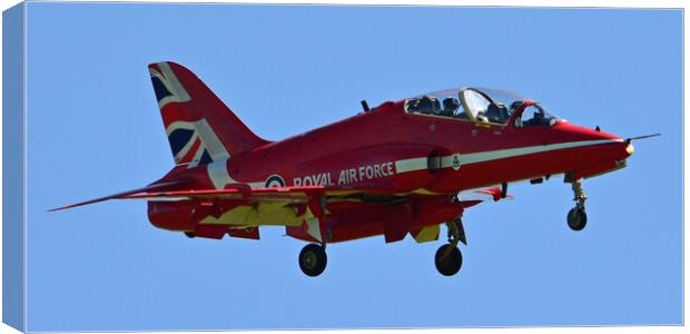 Red Arrows Hawk T1A Canvas Print by Allan Durward Photography