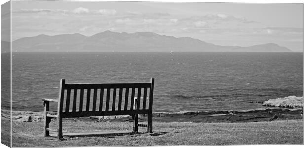 I can see Arran from `ere Canvas Print by Allan Durward Photography