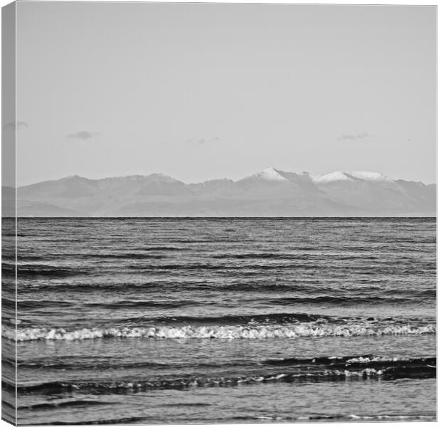 First Arran snow of winter Canvas Print by Allan Durward Photography