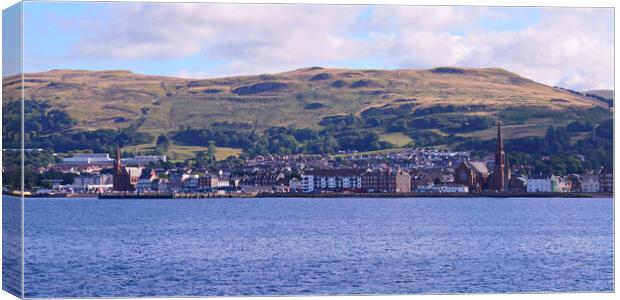 Largs on Ayrshire`s Clyde Riviera Canvas Print by Allan Durward Photography