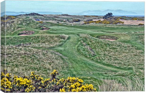 Postage Stamp at Royal Troon Canvas Print by Allan Durward Photography