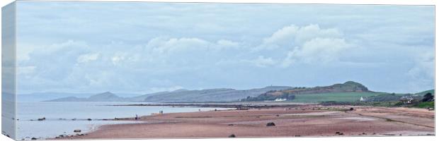 Seamill beach, North Ayrshire, Scotland. Canvas Print by Allan Durward Photography