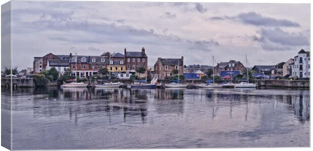 Serene and picturesque marina at Ayr Canvas Print by Allan Durward Photography