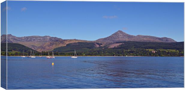Brodick bay and Goat Fell, Arran Canvas Print by Allan Durward Photography