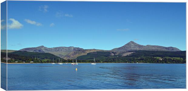 Goat Fell and Brodick bay, Isle of Arran Canvas Print by Allan Durward Photography