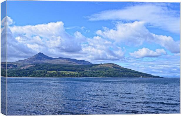 Goat Fell on the lovely Isle of Arran Canvas Print by Allan Durward Photography