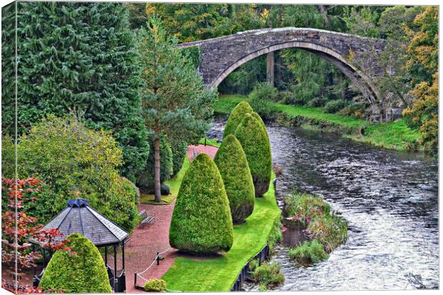 Magical crossing, Brig o Doon, Alloway, Scotland Canvas Print by Allan Durward Photography