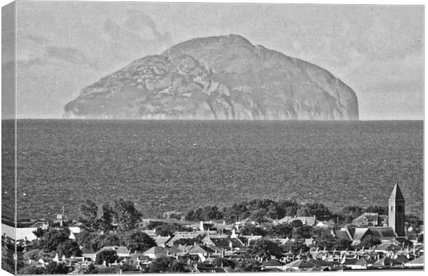 Prestwick and Ailsa Craig (Abstract texture) Canvas Print by Allan Durward Photography