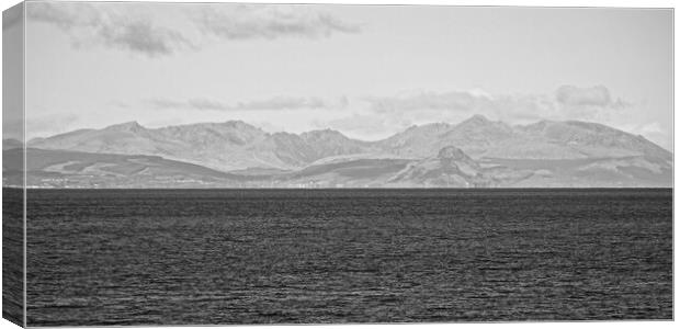 Mountains on Isle of Arran Canvas Print by Allan Durward Photography