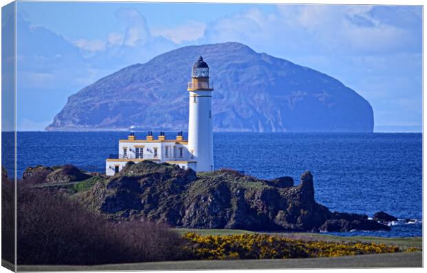 Rugged Ayrshire coast at Turnberry Canvas Print by Allan Durward Photography
