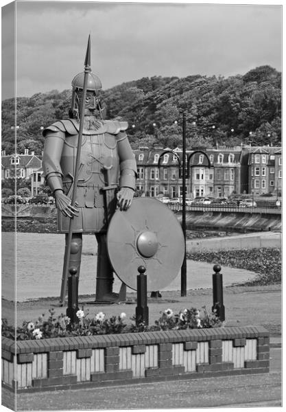 Magnus the Viking statue, Largs Canvas Print by Allan Durward Photography