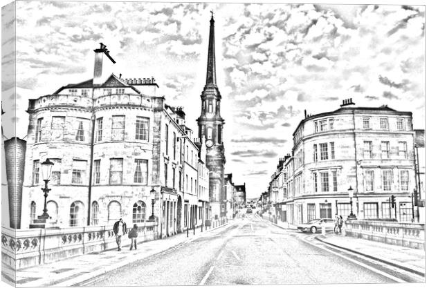 Ayr town architecture Canvas Print by Allan Durward Photography