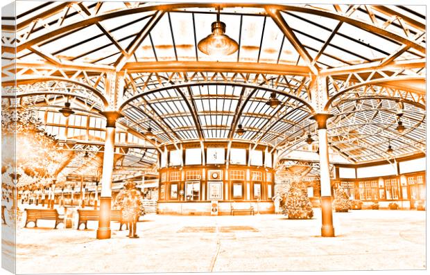 Wemyss Bay Railway station (Abstract)  Canvas Print by Allan Durward Photography
