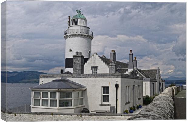 Cloch Point Lighthouse Inverclyde Canvas Print by Allan Durward Photography