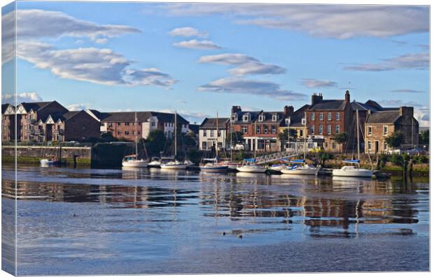 Small marina at Ayr harbour Canvas Print by Allan Durward Photography