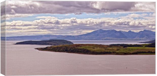 The Cumbraes and Arran, Clyde islands Canvas Print by Allan Durward Photography