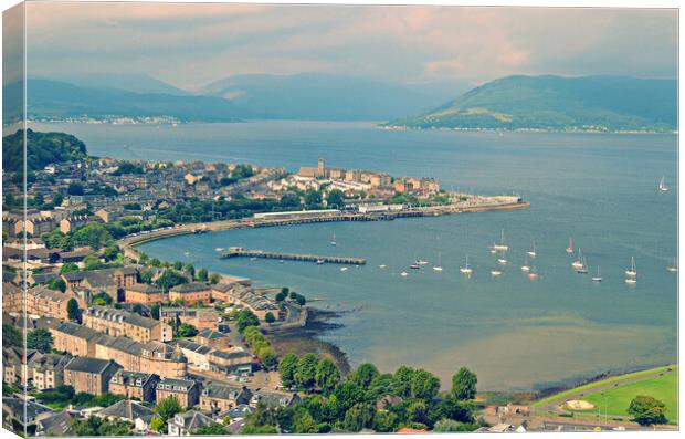 Gourock view Inverclyde Canvas Print by Allan Durward Photography