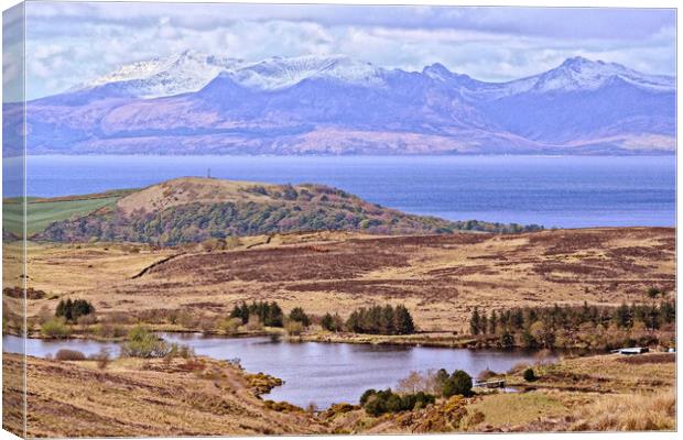 Fairlie Moor Road view, North Ayrshire Canvas Print by Allan Durward Photography