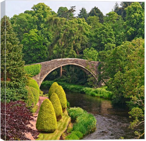 From Robert Burns poetry, Brig o Doon Canvas Print by Allan Durward Photography