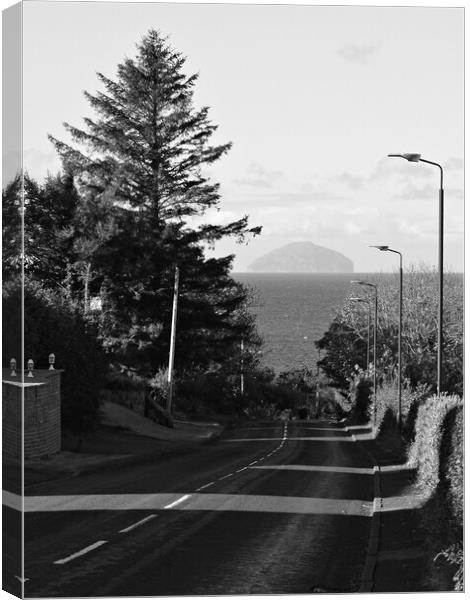 Dunure, Ayrshire. Coast road with a view Canvas Print by Allan Durward Photography
