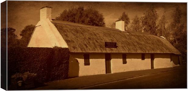Burns Cottage, Alloway, Scotland Canvas Print by Allan Durward Photography