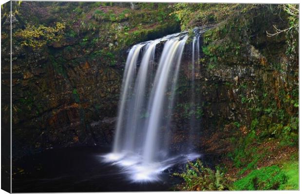 Dalcairney Falls, an Ayrshire waterfall Canvas Print by Allan Durward Photography