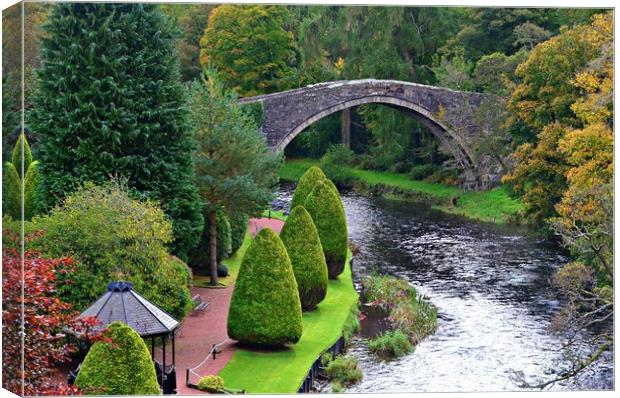 Enchanting Brig o Doon, Alloway, Ayr. Canvas Print by Allan Durward Photography