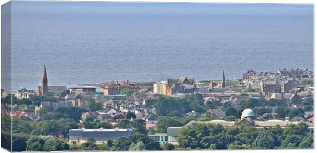 A view of Troon Ayrshire Canvas Print by Allan Durward Photography