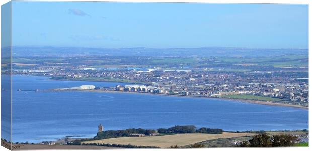 Ayr panoramic Canvas Print by Allan Durward Photography