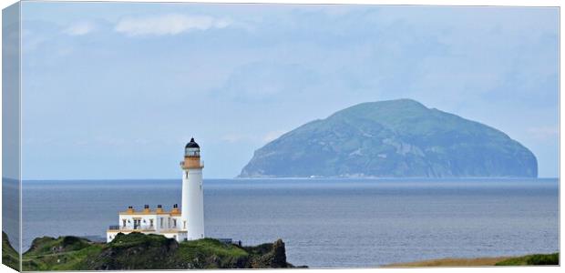 Turnberry Lighthouse on the Ayrshire coast Canvas Print by Allan Durward Photography