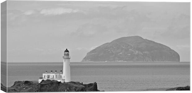 Turnberry Lighthouse and Paddy`s Milestone. (Ailsa Canvas Print by Allan Durward Photography