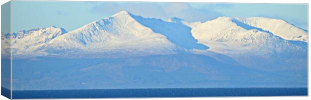Isle of Arran in Winter. Canvas Print by Allan Durward Photography