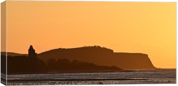 Greenan Castle and Heads of Ayr Canvas Print by Allan Durward Photography
