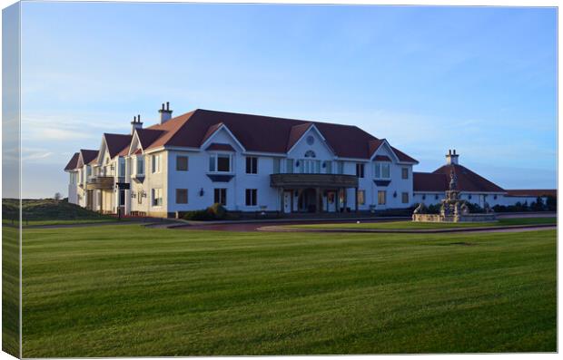 Turnberry Golf Clubhouse Canvas Print by Allan Durward Photography