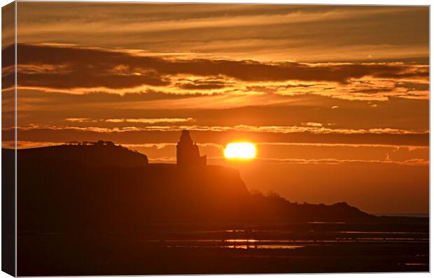 Greenan Castle sunset Canvas Print by Allan Durward Photography