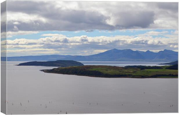 Islands on the Firth of Clyde, Canvas Print by Allan Durward Photography