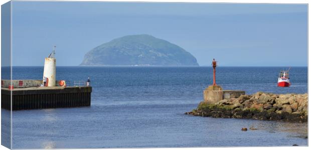 Girvan harbour Scotland Canvas Print by Allan Durward Photography