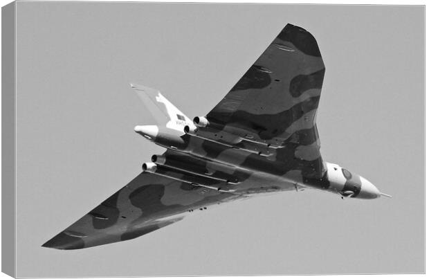 Avro Vulcan B2 mono Canvas Print by Allan Durward Photography
