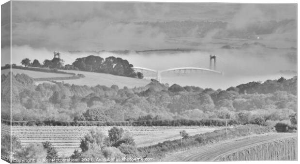 Misty Cornish Morning. Canvas Print by Neil Mottershead