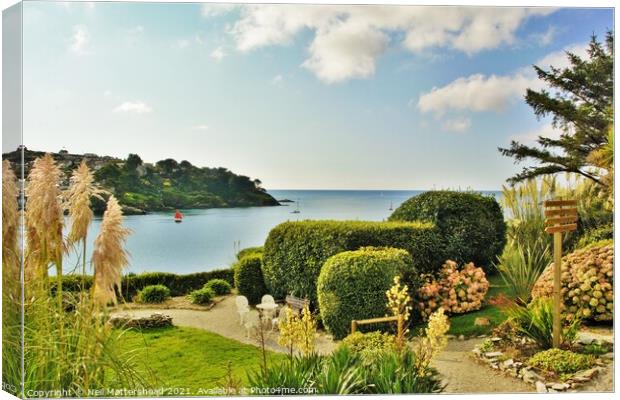 Fowey Hotel Gardens. Canvas Print by Neil Mottershead