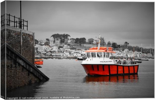 Crossing The Fowey River. Canvas Print by Neil Mottershead
